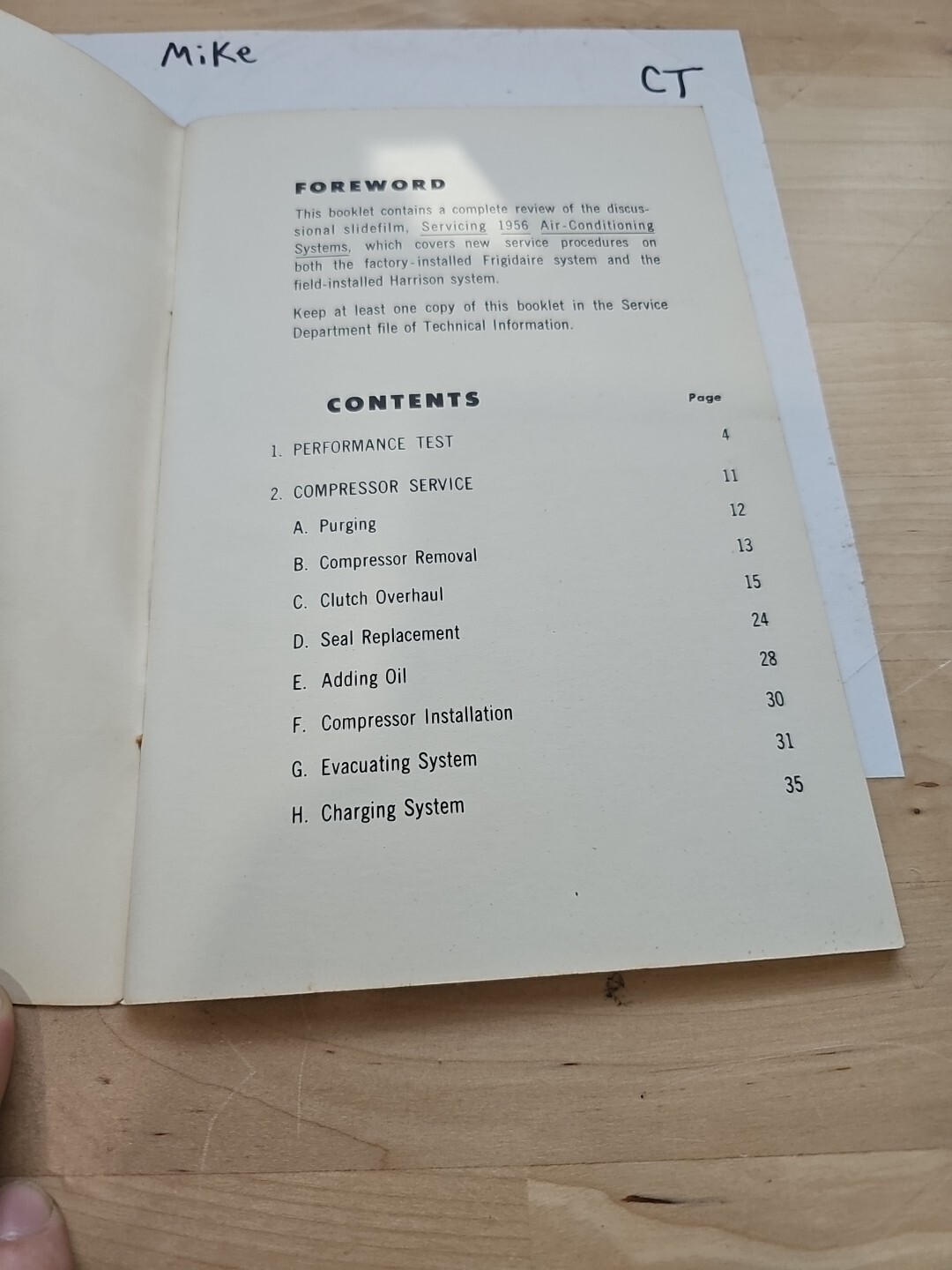 Servicing 1956 Chevrolet Air-Conditioning Systems booklet 38 Pages Details Steps - Image 4