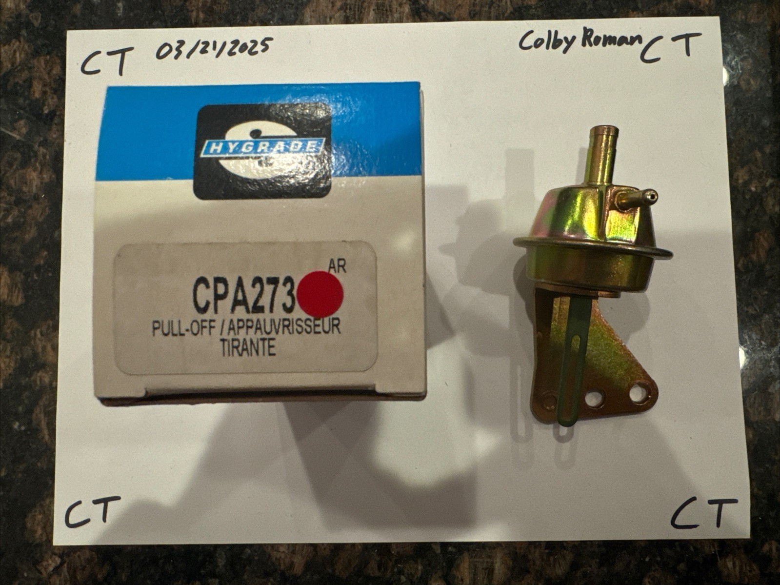 Standard Hygrade Choke Pull Off Assembly CPA-273 - Image 3