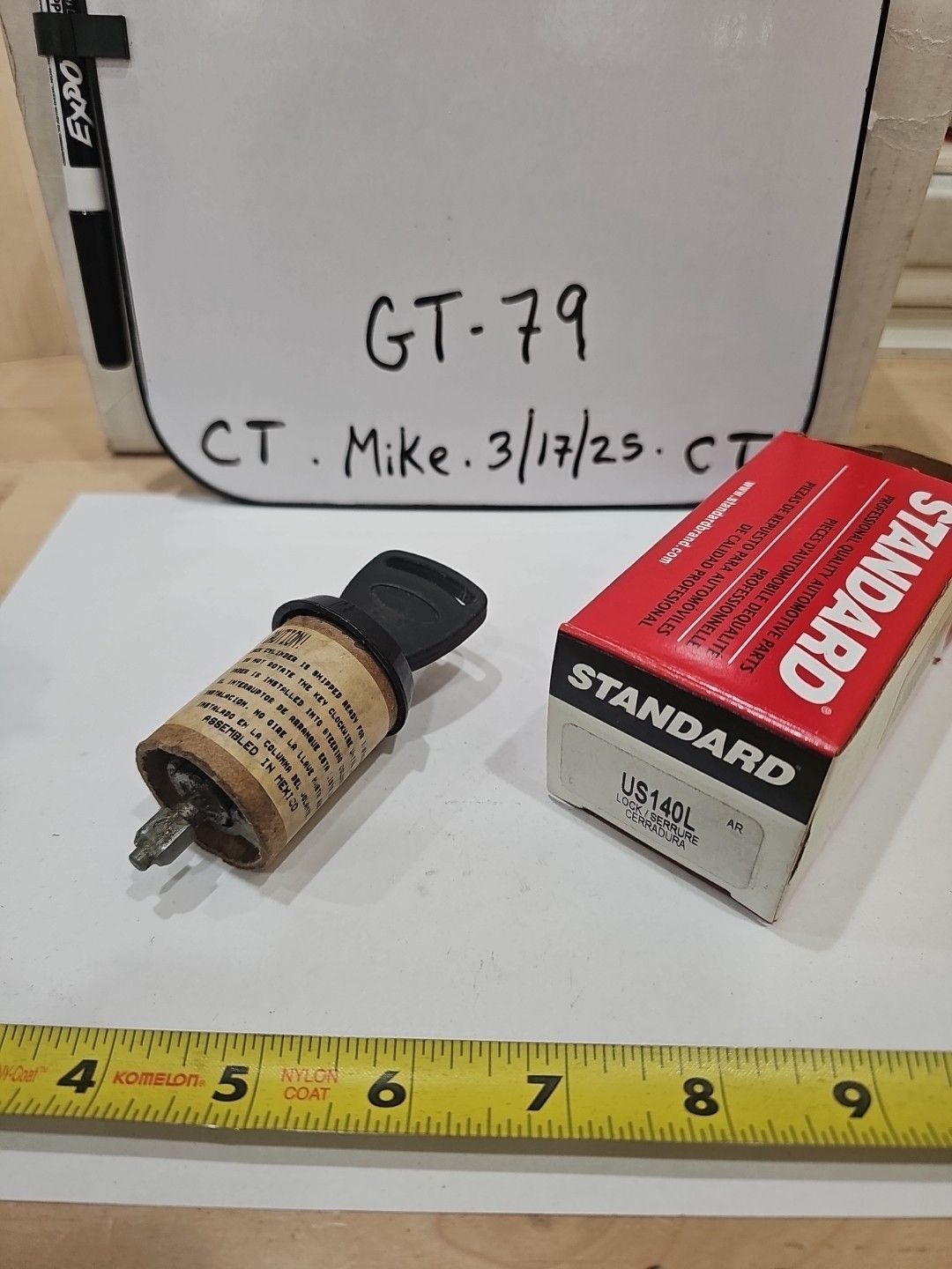 Standard Ignition US140L Lock Cyl Key Switch For 86-90 Ford Taurus Sable **1 Key - Image 3