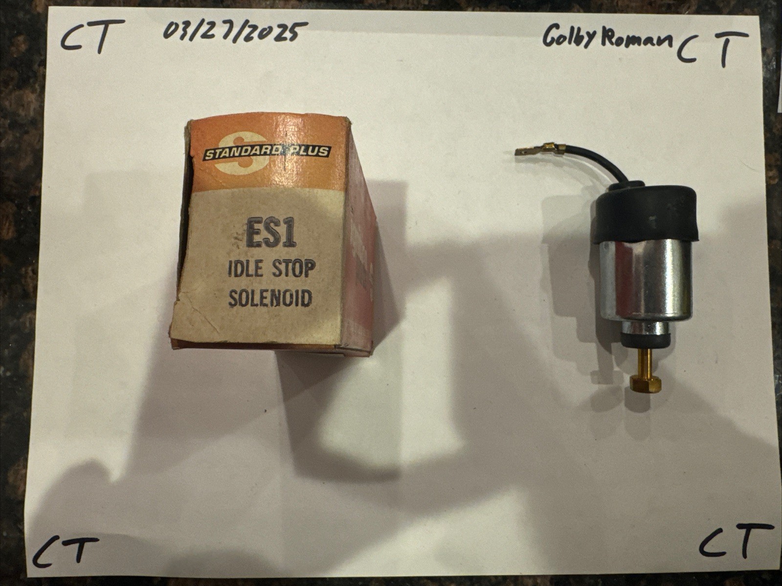 Standard Plus Ignition Parts ES1 IDLE Stop Solenoid