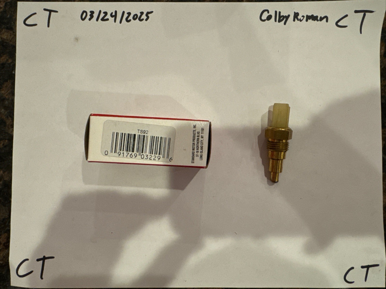 Standard TS92 Engine Cooling Fan Switch - Image 3