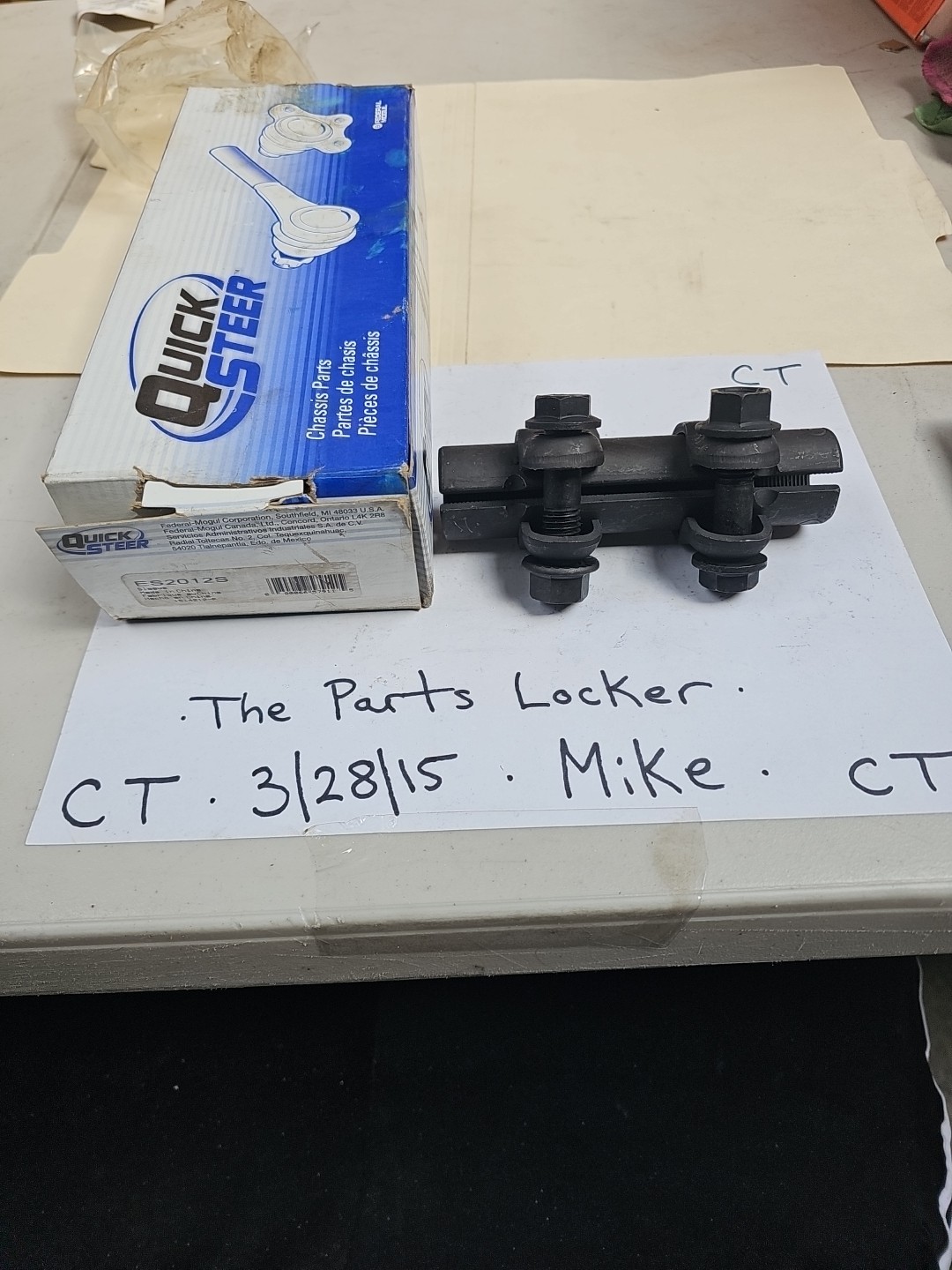 Steering Tie Rod End Adjusting Sleeve QuickSteer ES2012S