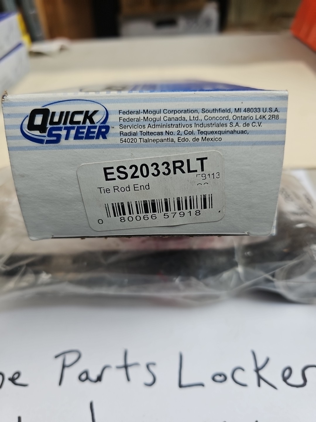 Steering Tie Rod End QuickSteer ES2033RLT - Image 3
