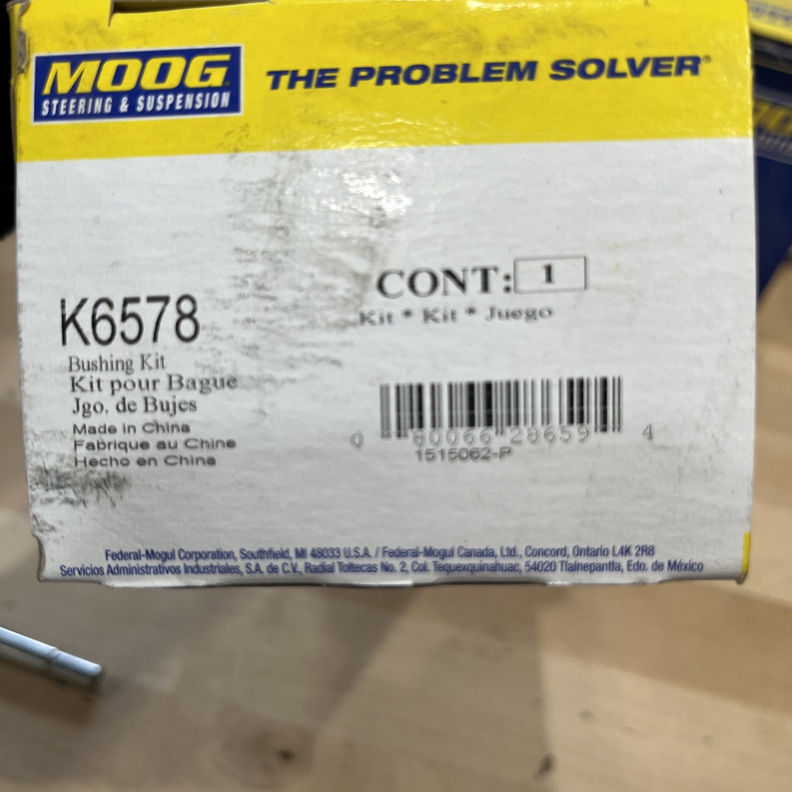 Suspension Control Arm Bushing Kit Moog K6578 - Image 3