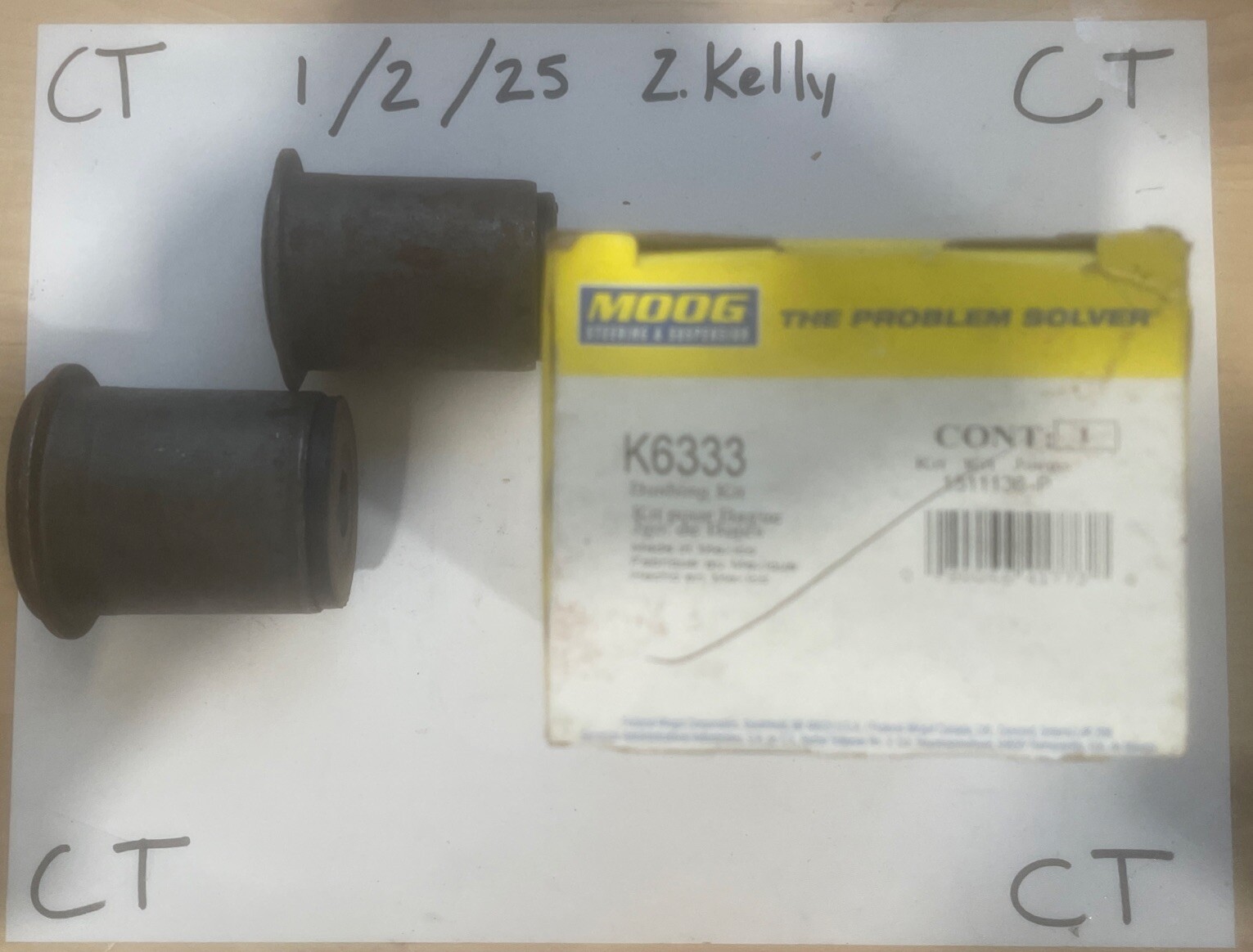 Suspension Control Arm Bushing Moog K6333
