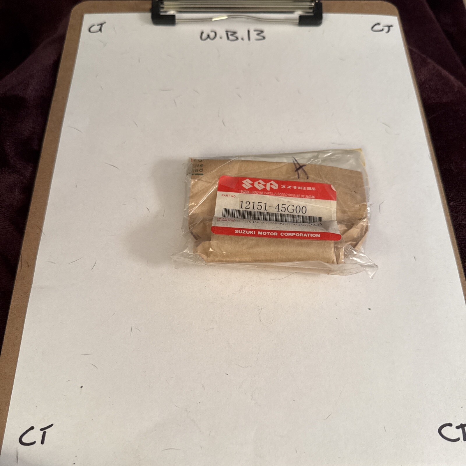 Suzuki OEM Part 12151-45G00 PIN, PISTON