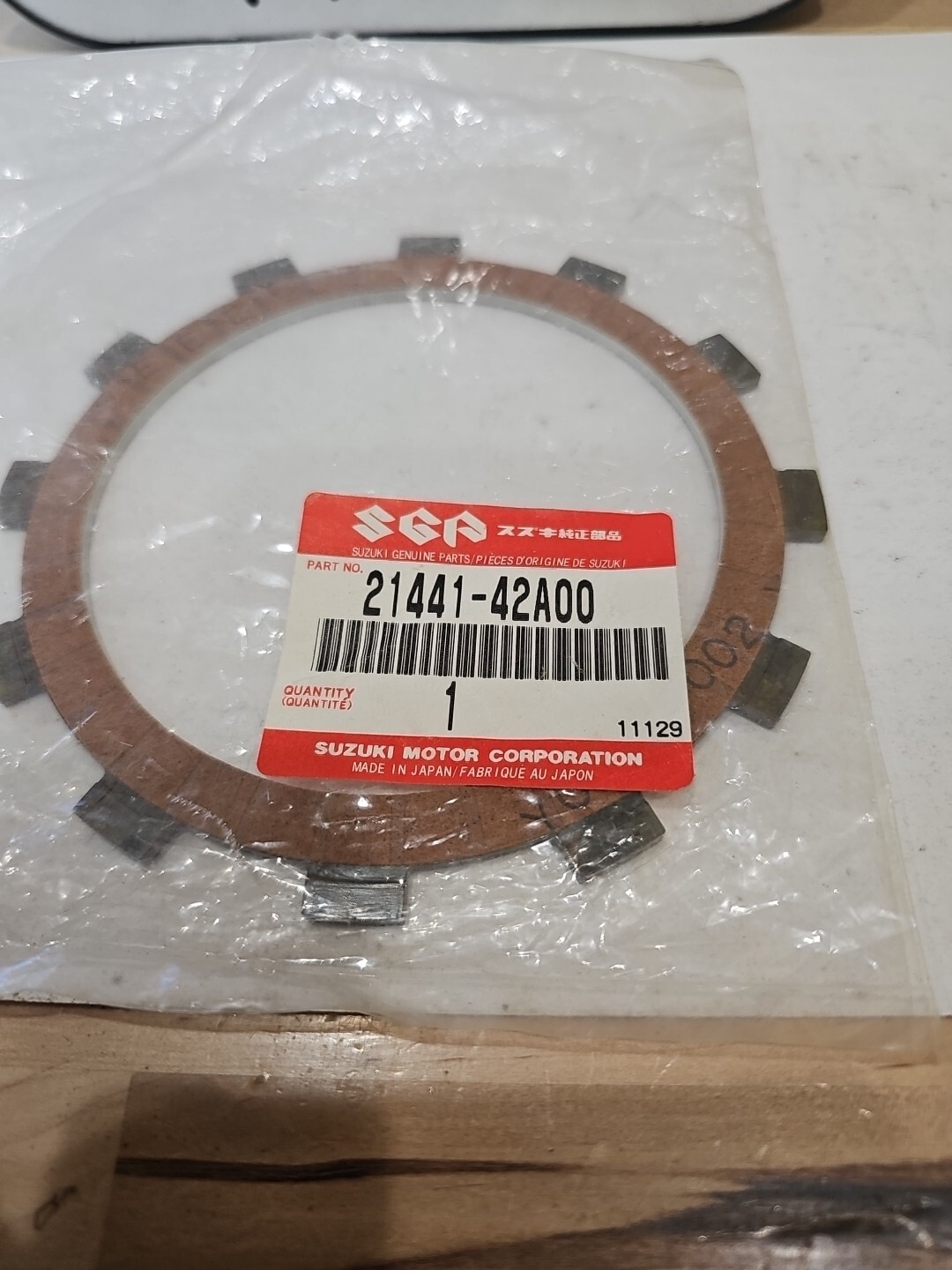 Suzuki PLATE,CLUTCH DR 21441-42A00 - Image 3