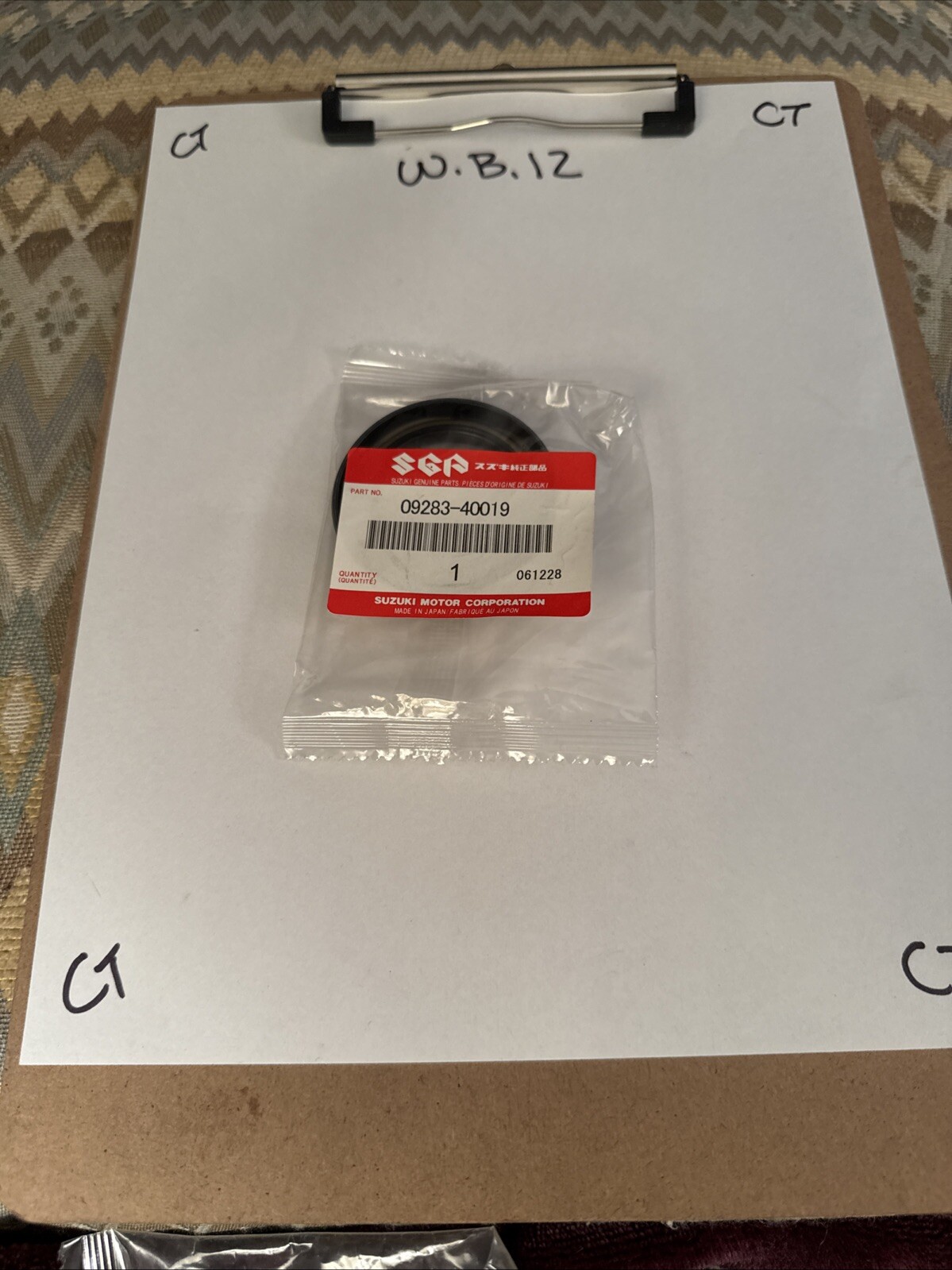 T5 Genuine Suzuki Marine 09283-40019 Dust Seal OEM New Factory Boat Parts