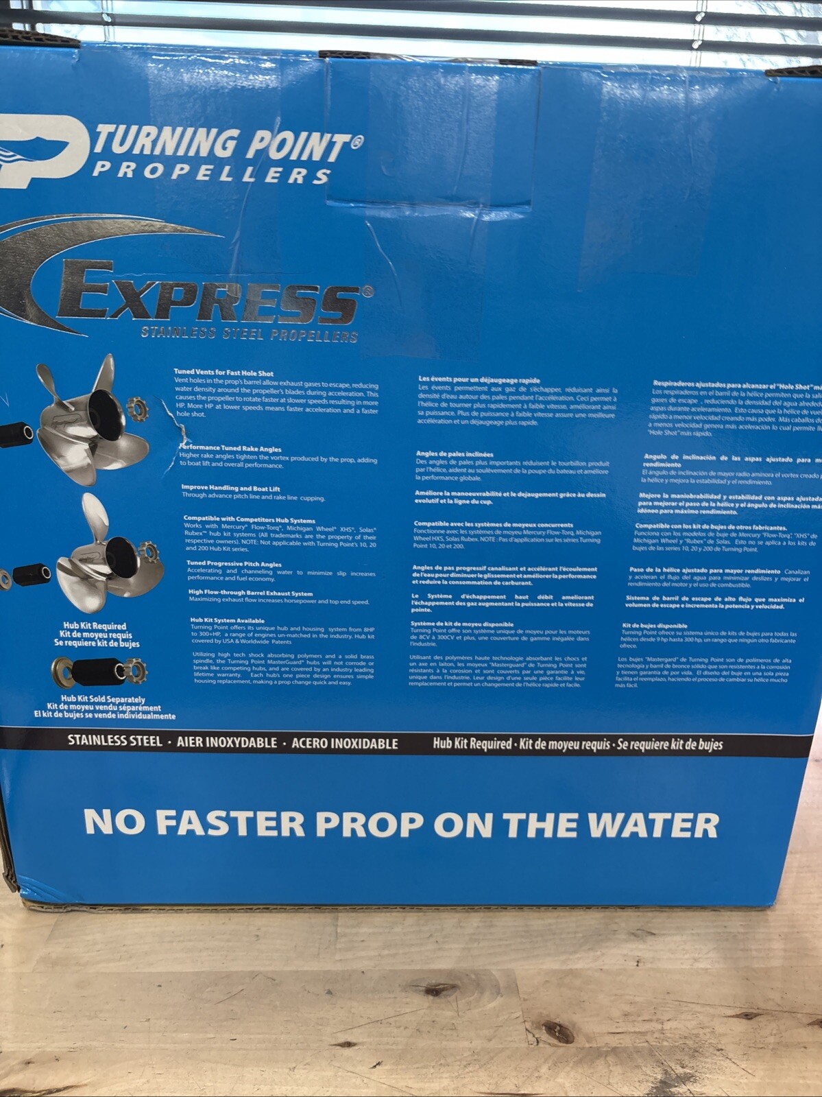 Turning Point Express Mach3 3-Blade SS Prop , 14.25" x 19" - RH - Image 4