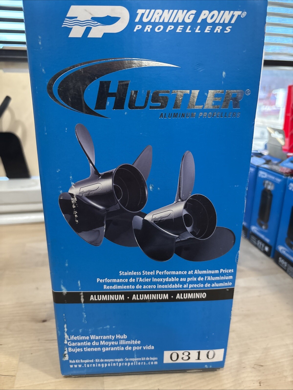 Turning Point Hustler Aluminum RH Propeller 12 X 10.5 3-Blade #21301010 H1-1210 - Image 3