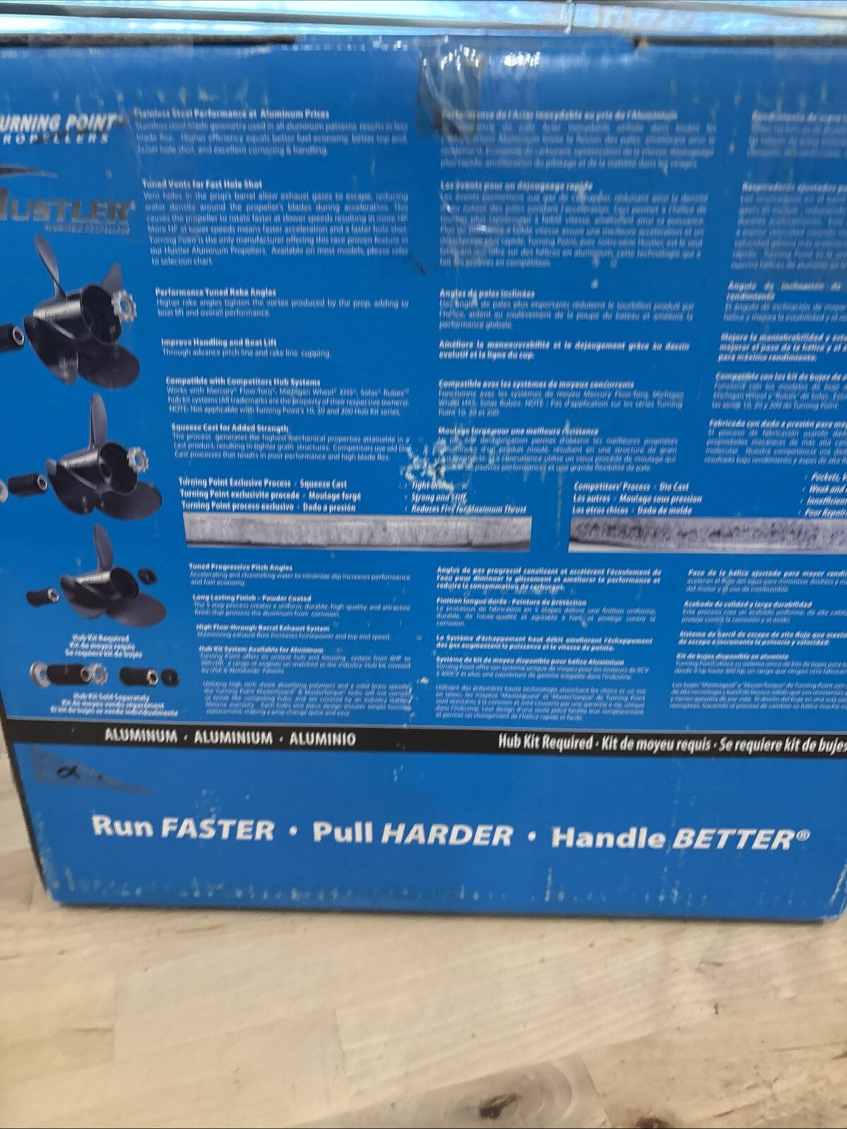 Turning Point Hustler Aluminum RH Propeller 12 X 10.5 3-Blade #21301010 H1-1210 - Image 4