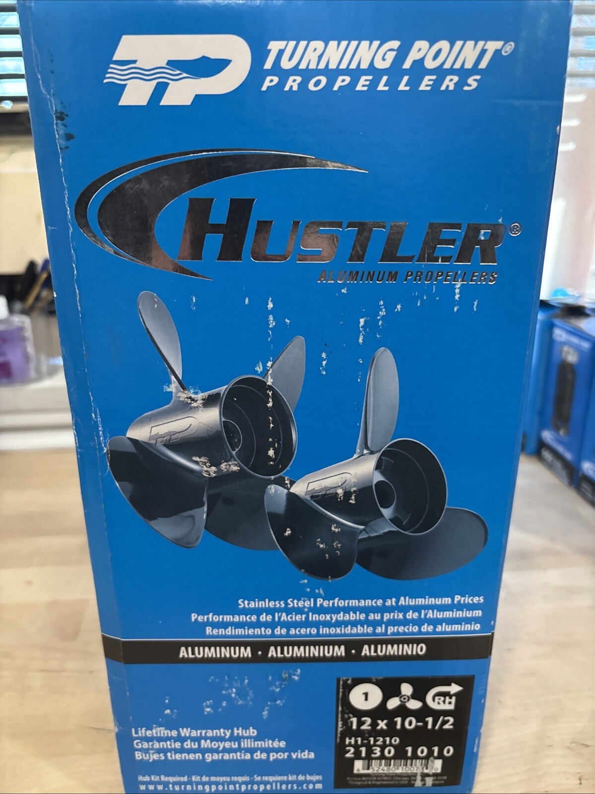 Turning Point Hustler Aluminum RH Propeller 12 X 10.5 3-Blade #21301010 H1-1210 - Image 5