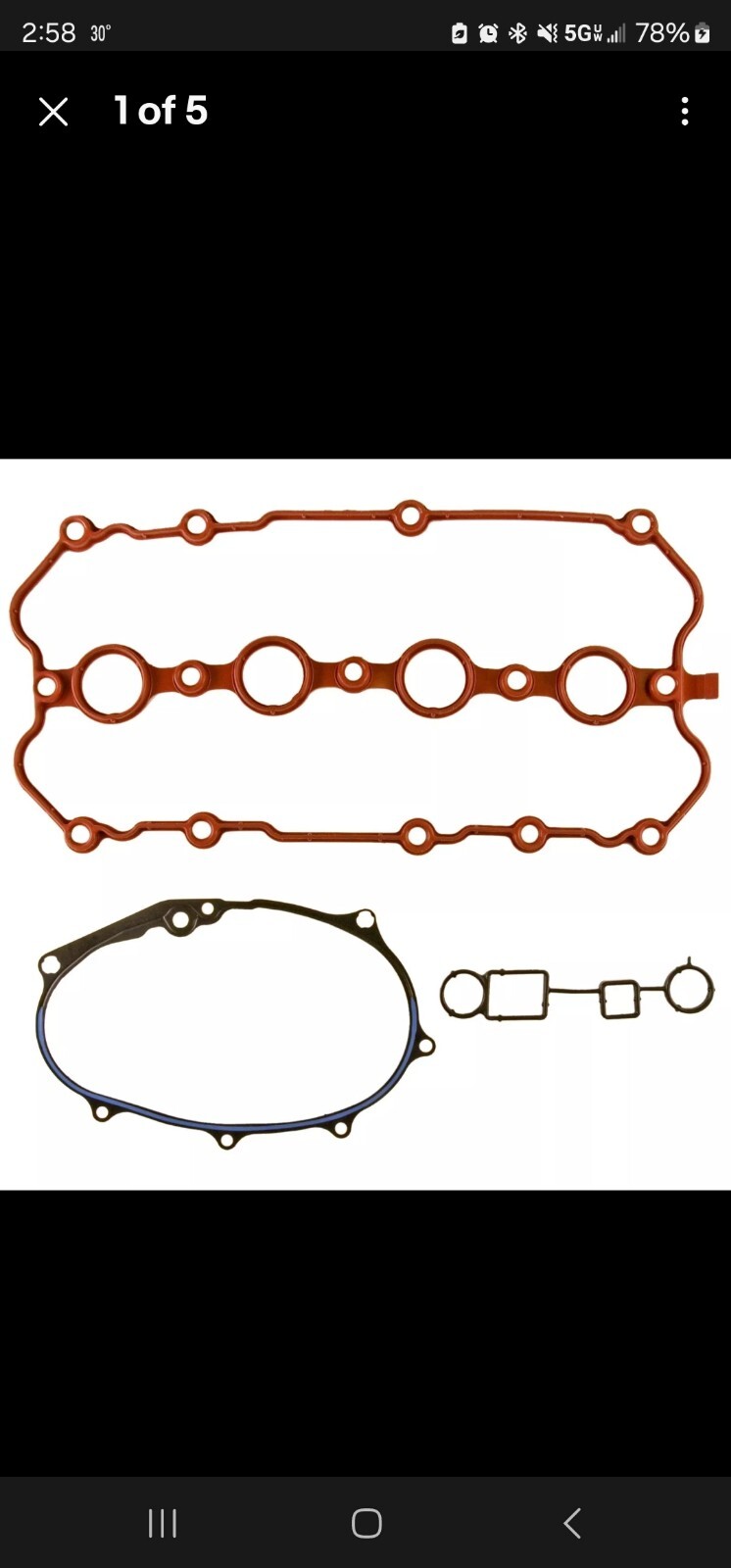 VS 50685 R Valve Cover Gasket Set Derrpit Gasket NOS 90-93 Mazda - Image 3