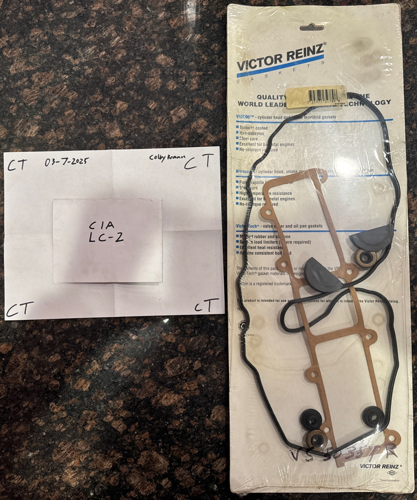 Victor Reinz Engine Valve Cover Gasket Set VS30011