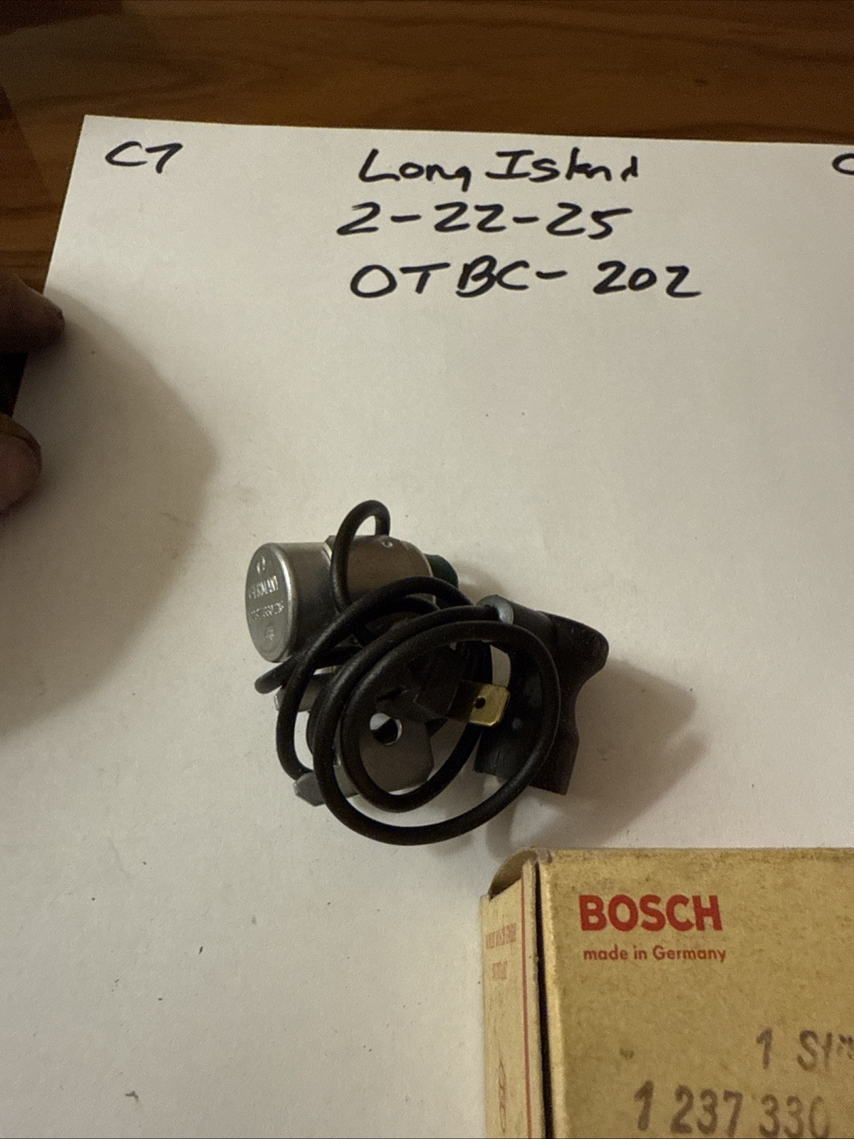 Vintage BOSCH Condenser Ignition 1-237-330-216 1237330216 Made in Germany - Image 4