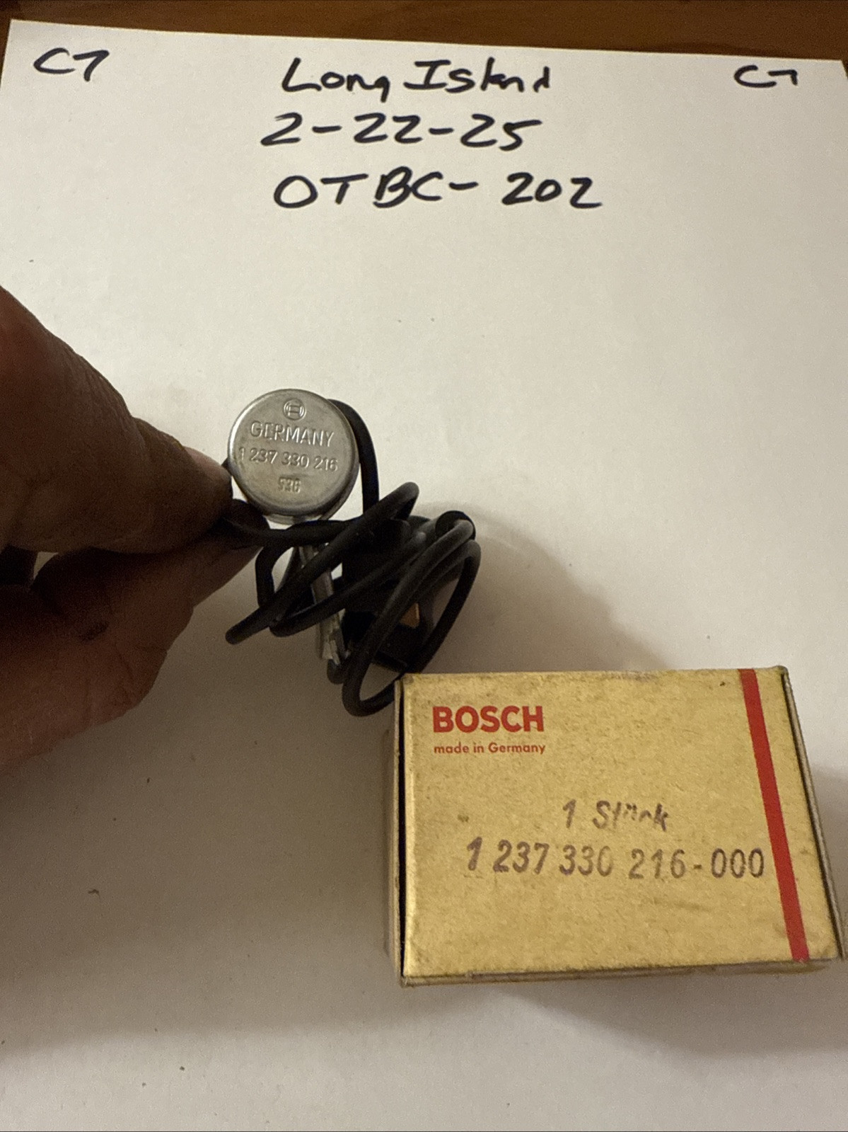 Vintage BOSCH Condenser Ignition 1-237-330-216 1237330216 Made in Germany