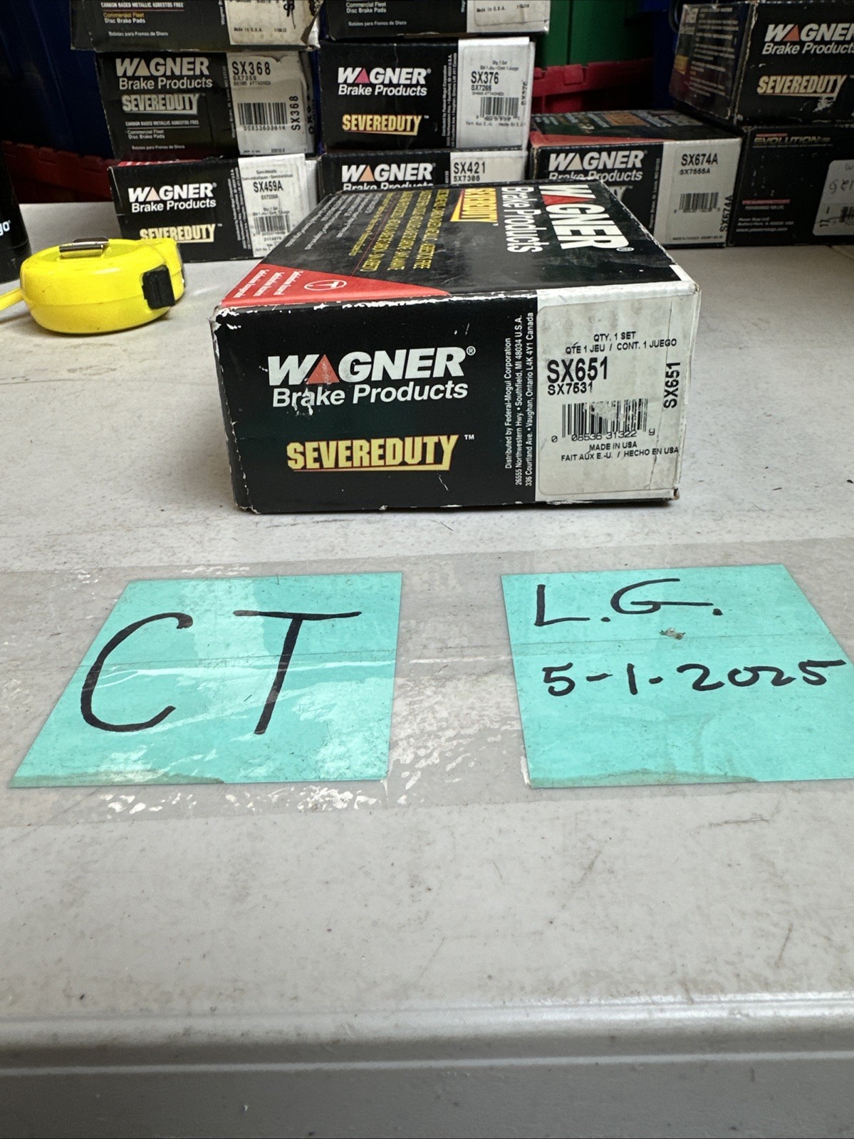 WAGNER SX651 SevereDuty; Semi-Metallic