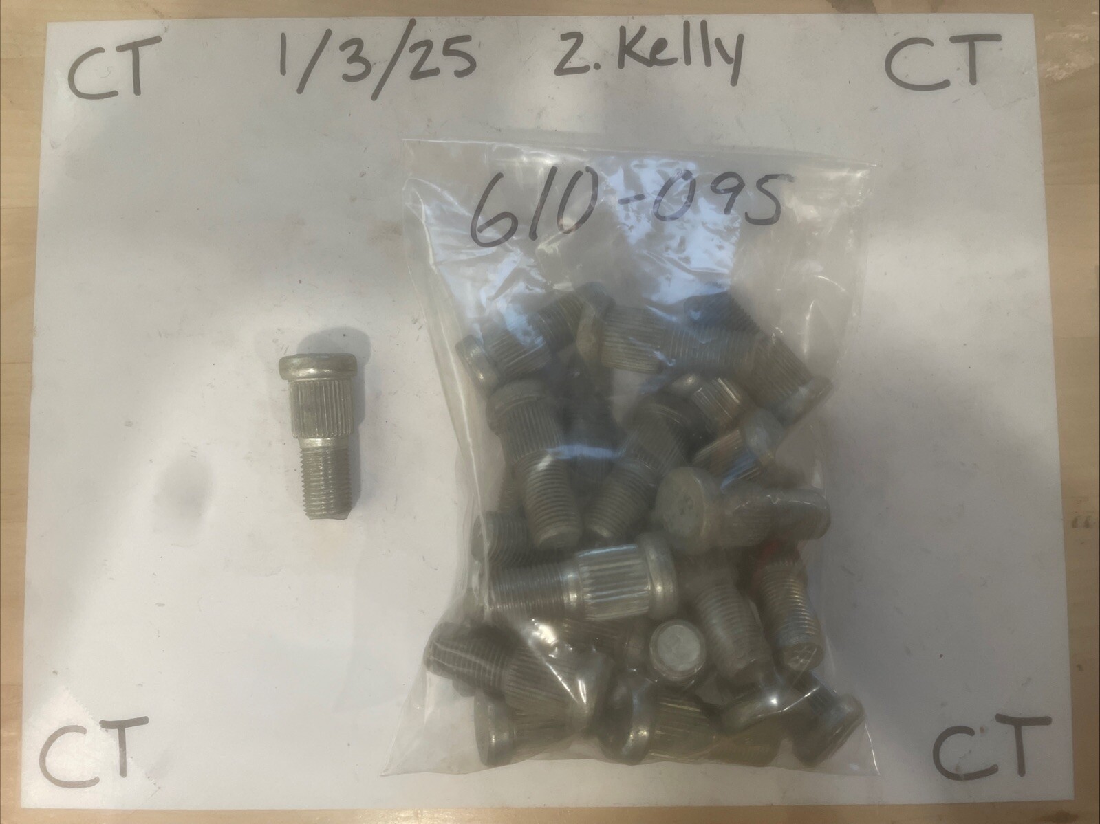 Wheel Lug Stud-Stud Dorman 610-095 (SOLD INDIVIDUALLY)