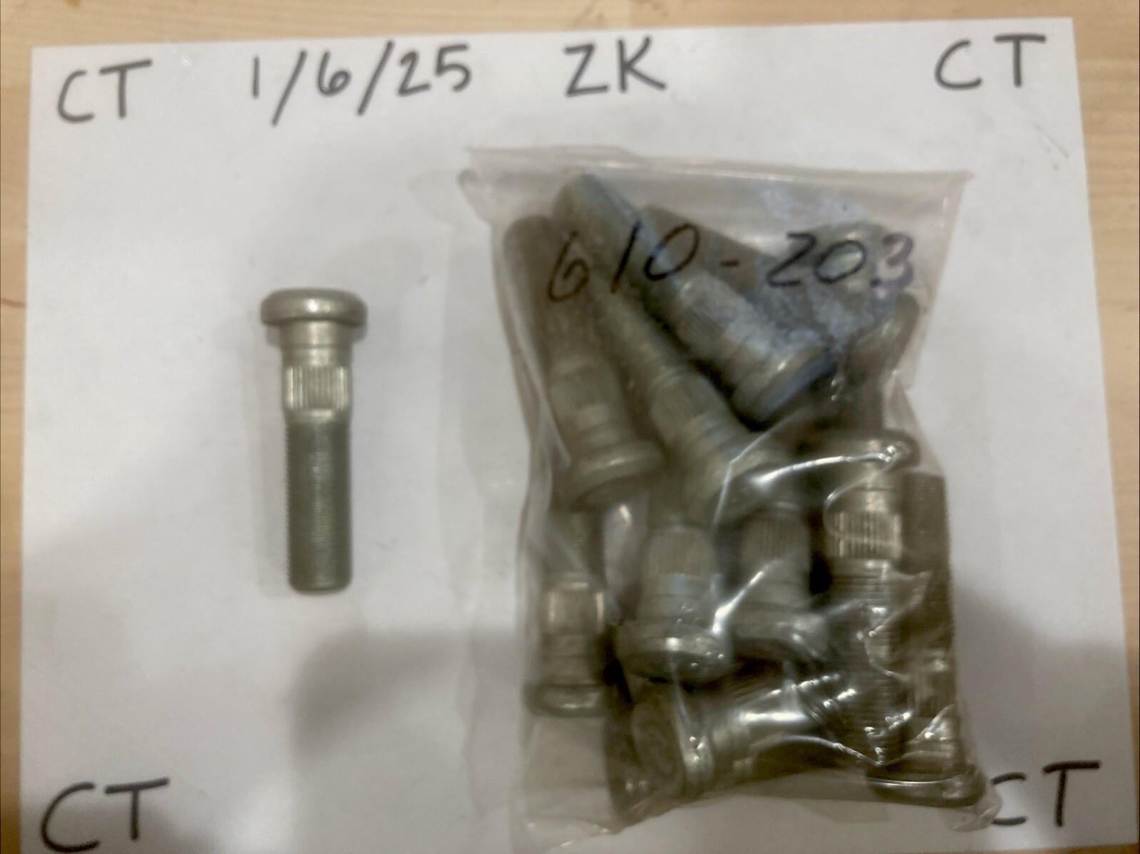 Wheel Lug Stud-Stud Dorman 610-203 (SOLD INDIVIDUALLY)