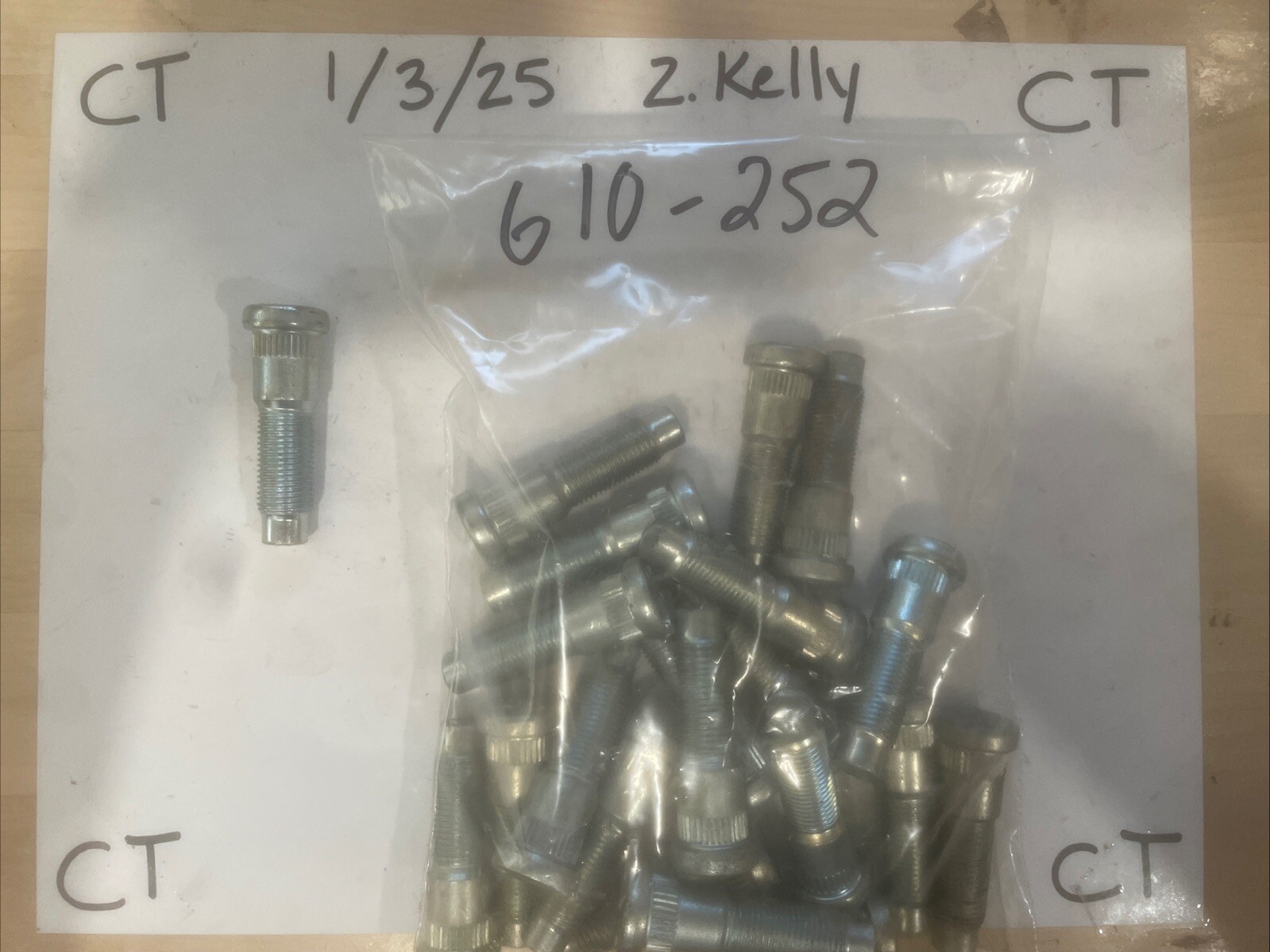 Wheel Lug Stud-Stud Dorman 610-252 (SOLD INDIVIDUALLY)