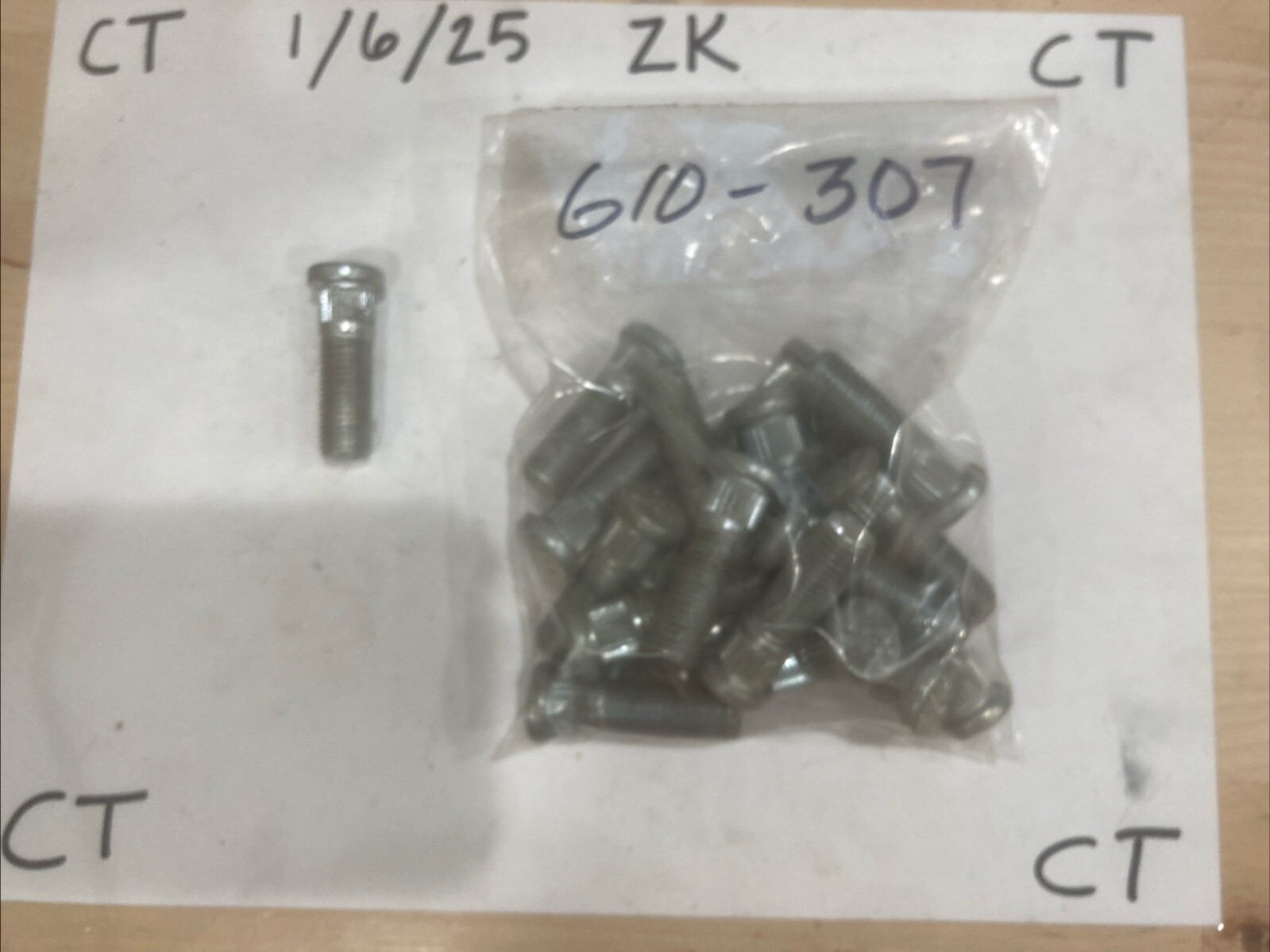 Wheel Lug Stud-Stud Dorman 610-307 (SOLD INDIVIDUALLY)