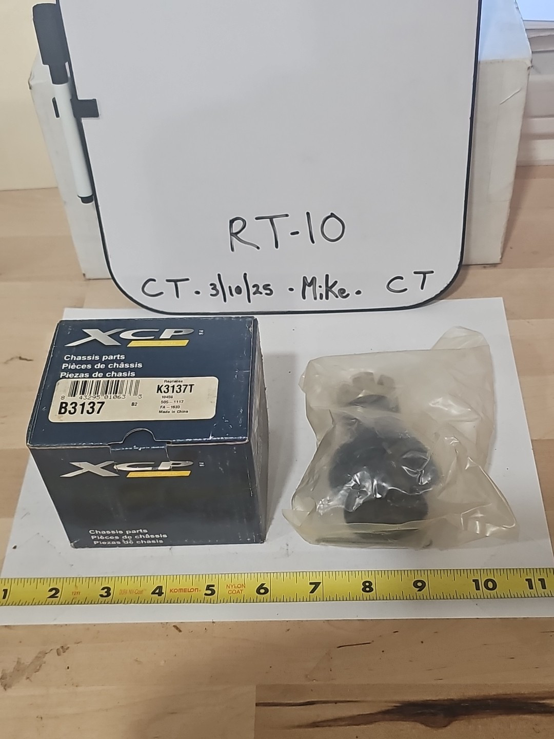 XCP B3137 Suspension Ball Joint Front Lower (Moog K3137T) NEW - Image 3