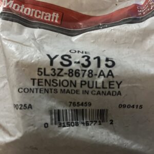 YS-315 / 5L3Z-8678-AA Motorcraft Belt Idler Pulley E150 Van E250 E350 E450 F-150