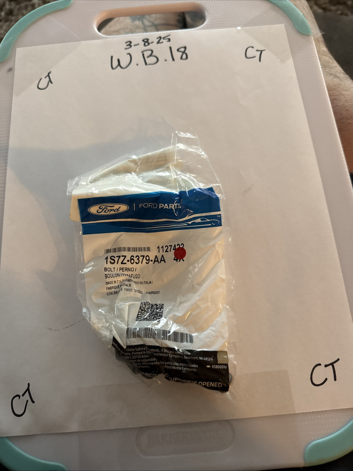 (1) 1S7Z6379AA Ford Bolt Sold Individually