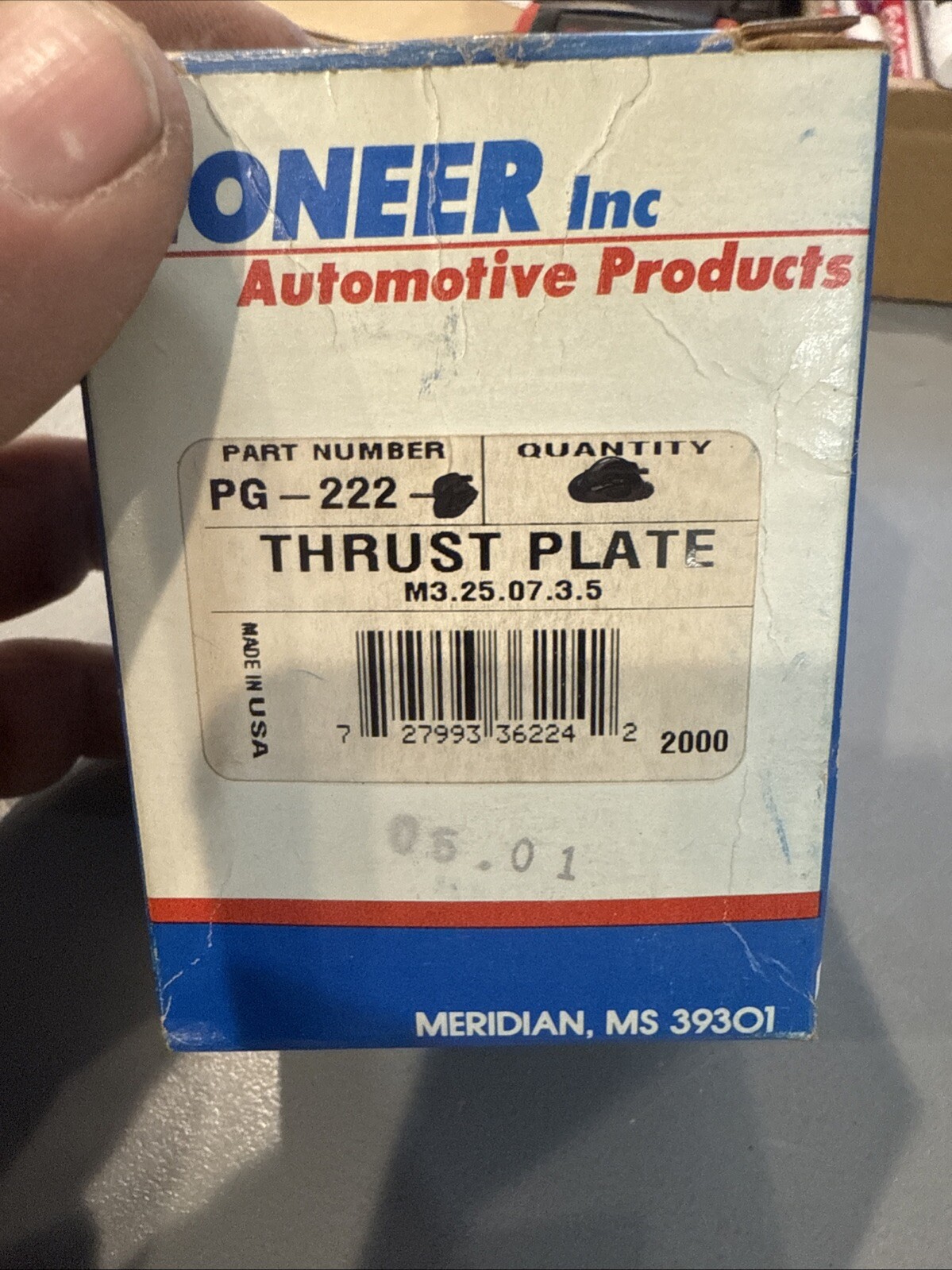 (1) Cam Thrust Plate Pioneer PG222-5 Sold Individually