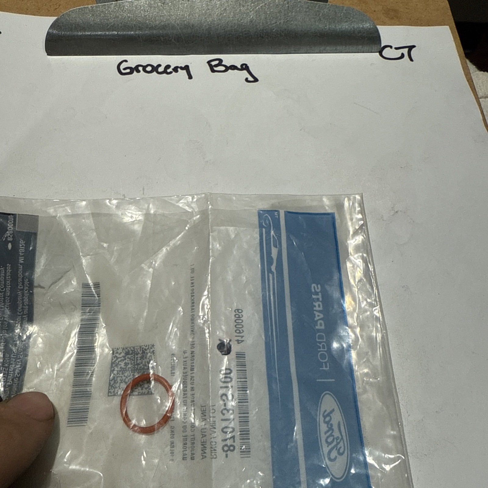 (1) Genuine Ford Engine Coolant Pipe O-Ring 87013-S100 Sold Individually - Image 3