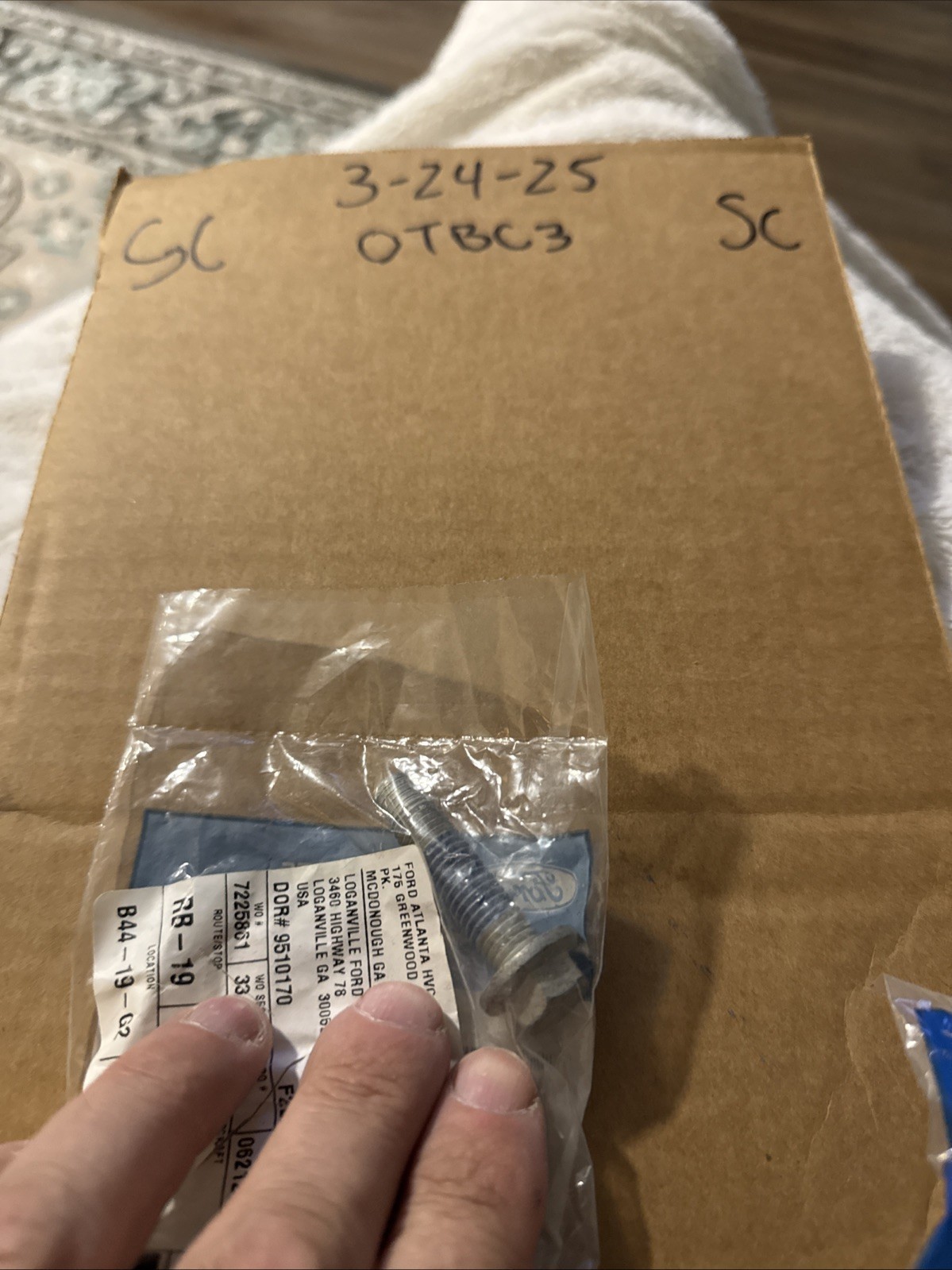 (1) Genuine Ford Fuel Tank Strap Bolt -W718865-S439 Sold Individually - Image 3