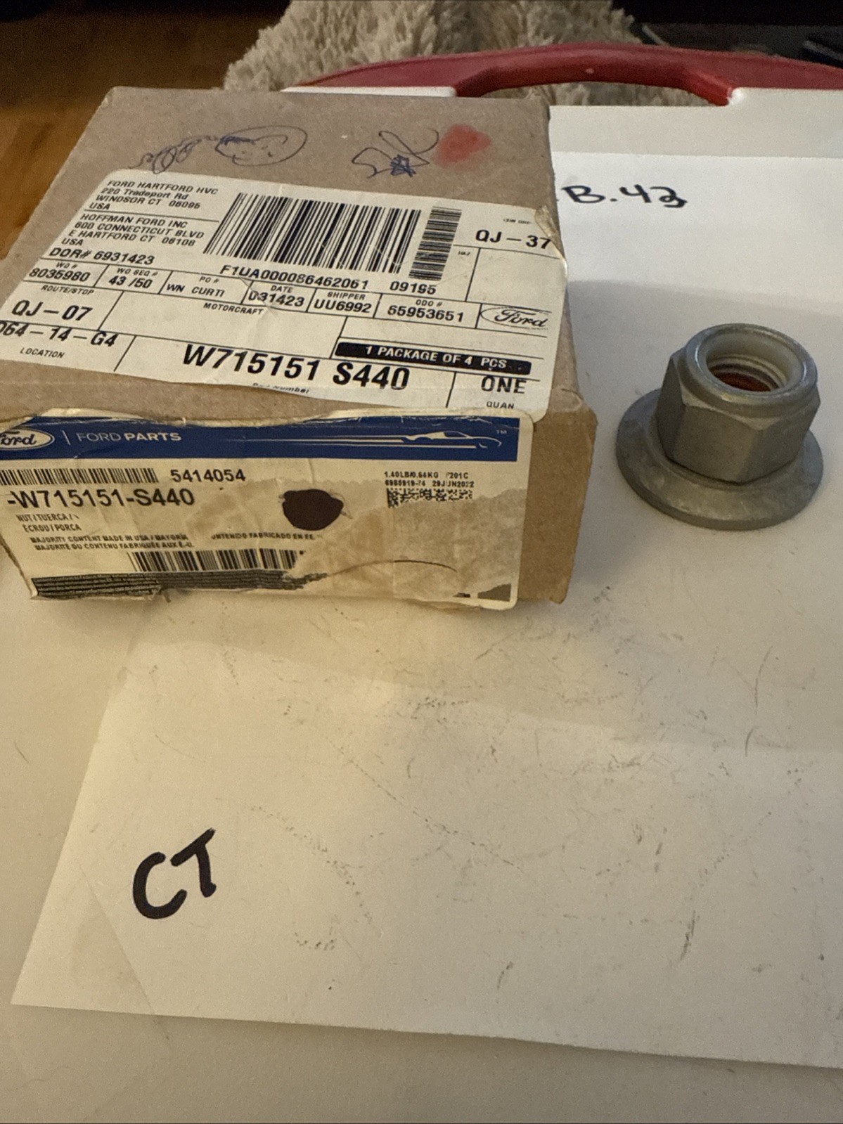 (1) Genuine Ford OE Nut And Washer Asy W715151S440 Sold Individually - Image 3