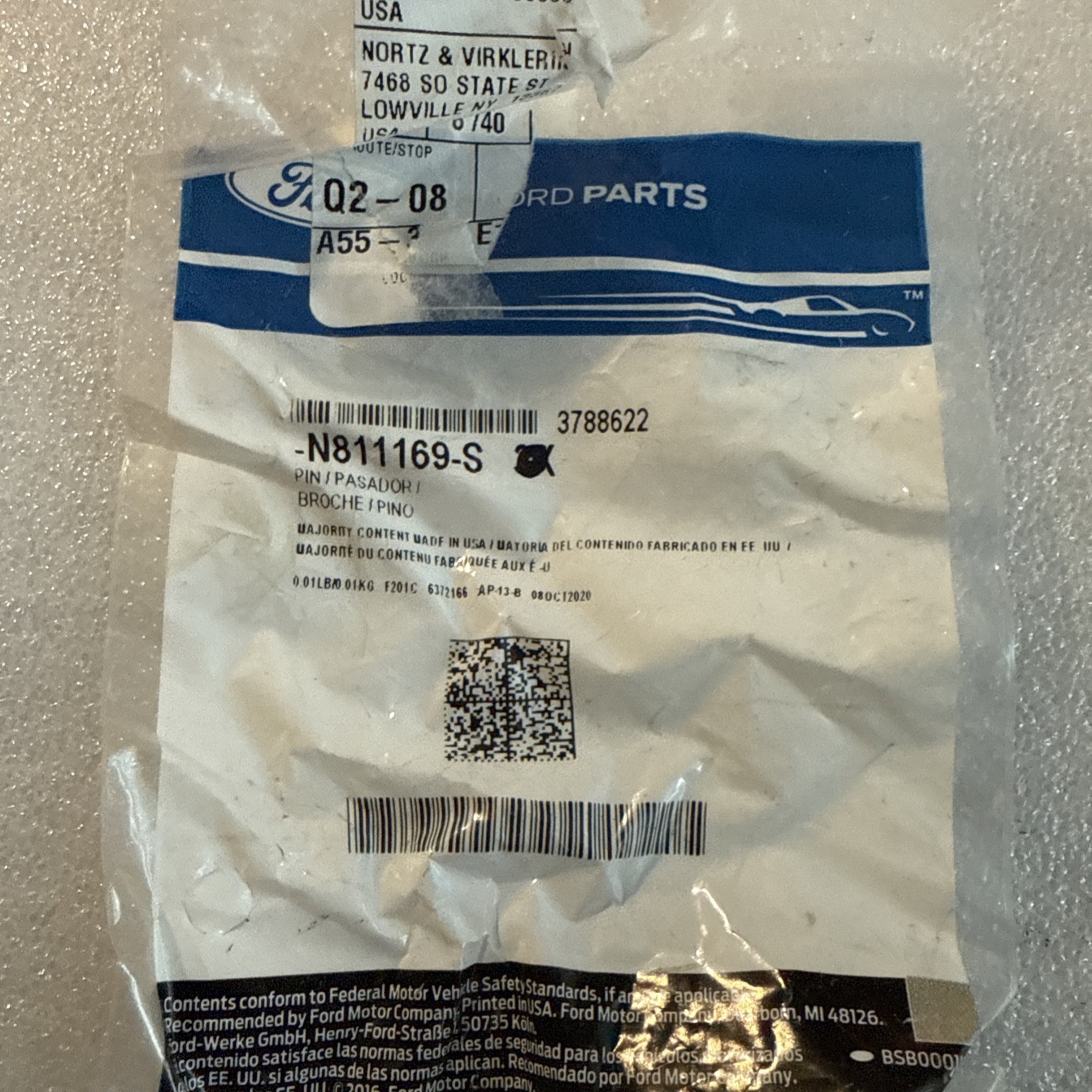 (1) Genuine Ford Side Marker Lamp Grommet -N811169-S Sold Individually - Image 3