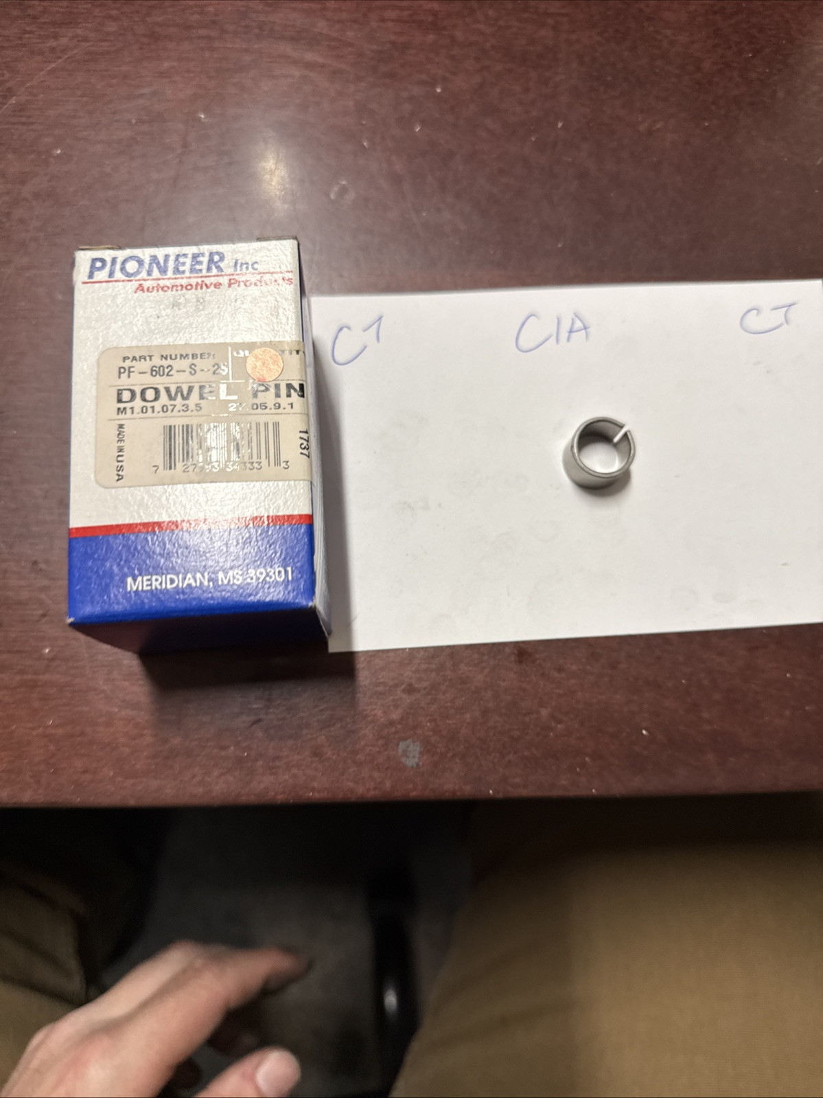(1) Pioneer SBF Dowel Pins PF-602-S-25 Sold Individually
