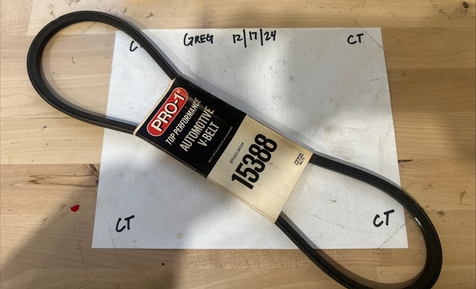 15388 Pro 1 Top Performance Automotive V- Belt