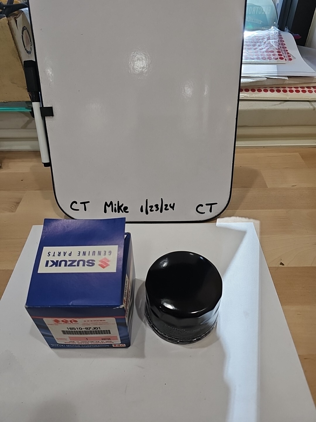 16510-87J01 Oil Filter Suzuki Outboard Engines OEM