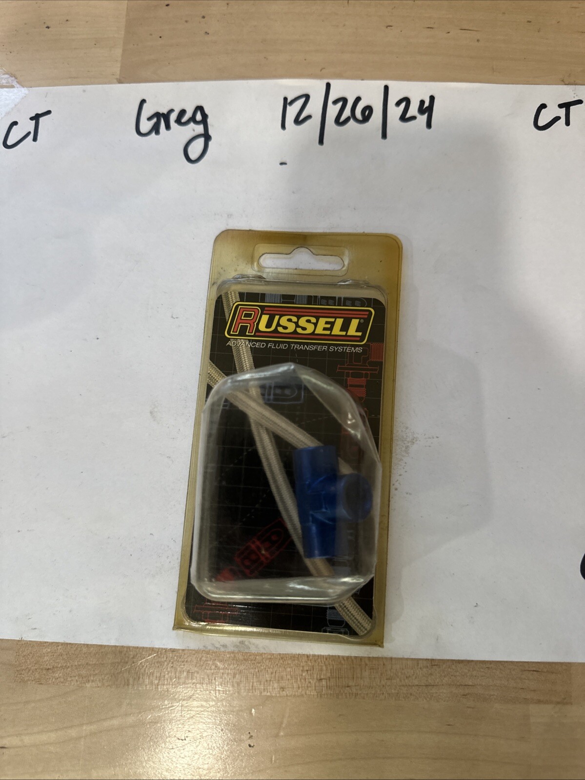 1/8in Female Pipe Tee Fitting - Blue