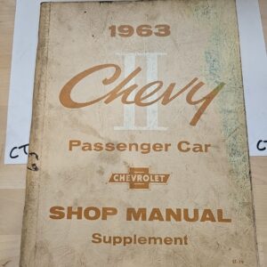 1963 Chevy II Passenger Car Shop Manual Supplement St-19