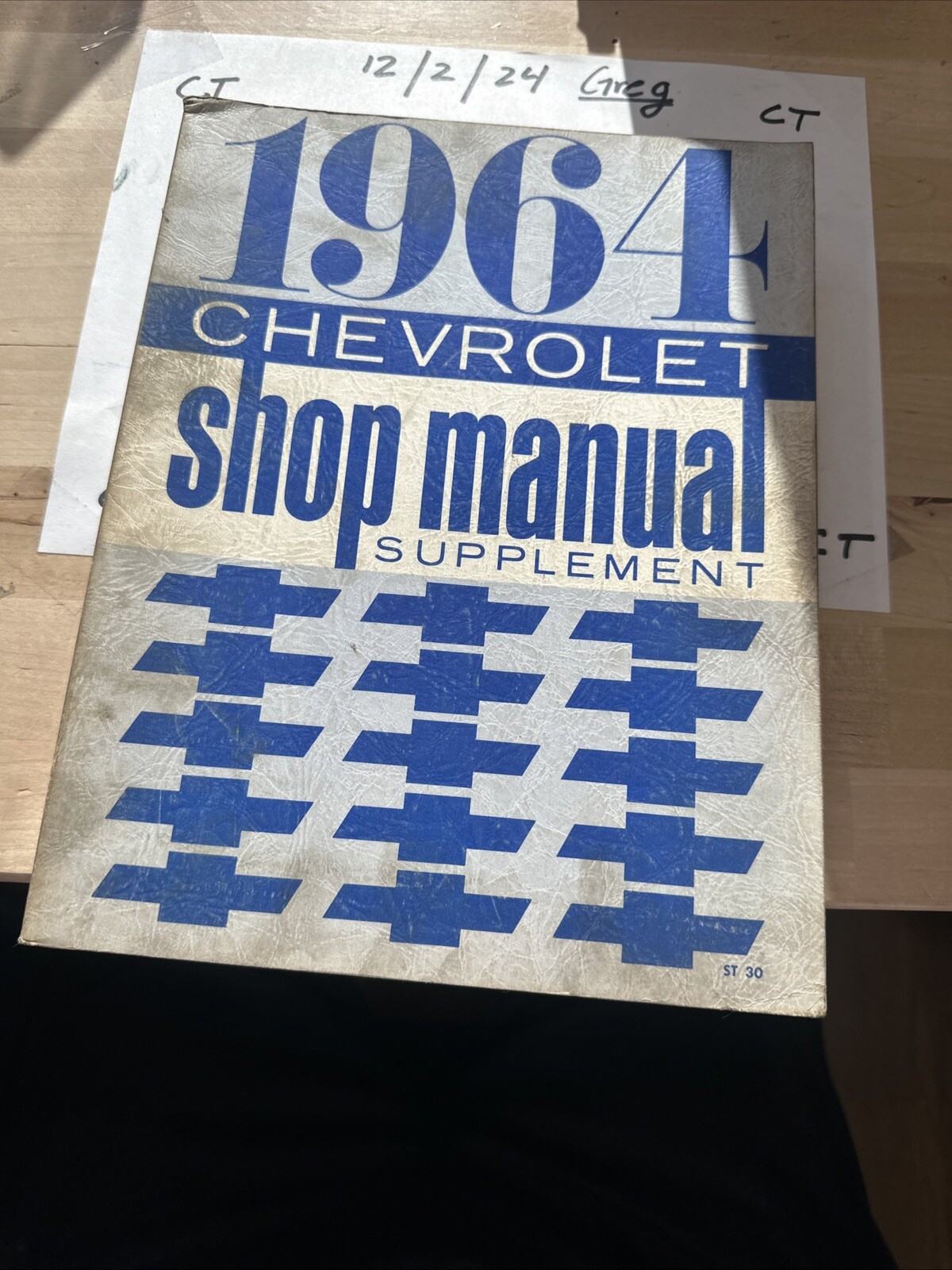 1964 Chevrolet Shop Manual Supplement ST 30