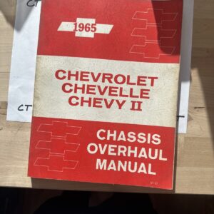 1965 CHEVROLET CHEVELLE CHEVY II CHASSIS OVERHAUL MANUAL