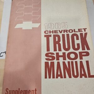 1965 Chevrolet Truck Shop Service Repair Manual Supplement : Original OEM