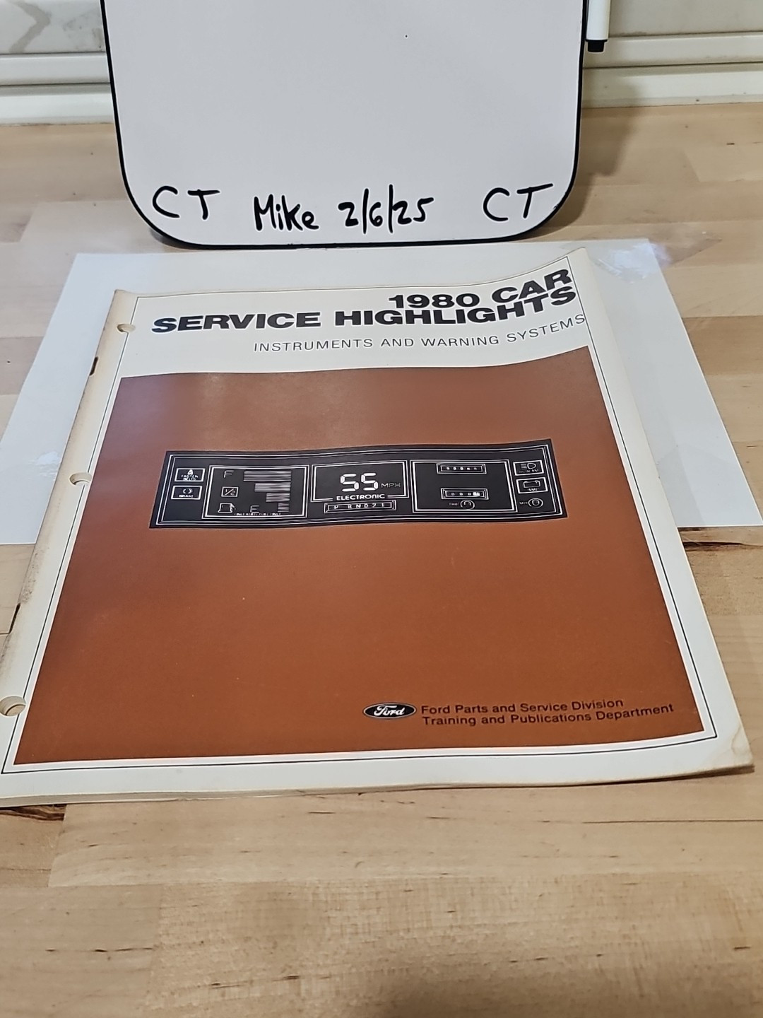 1980 Ford Car Service Highlights Instruments and Warning Systems NWIO