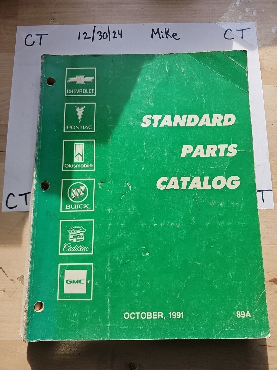 1991 CHEVY PONTIAC OLDSMOBILE BUICK CADILLAC STANDARD PARTS CATALOG #89A