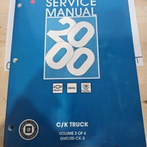 2000 C/K Truck Service Manual Chevy GMC Cadillac Volume 3 Of 4