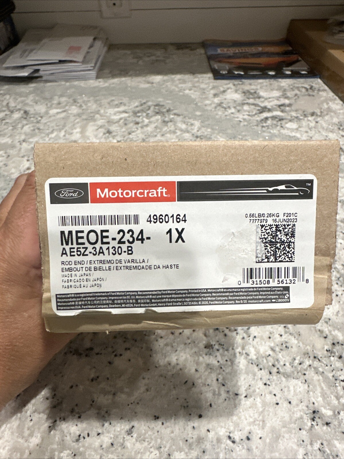 2006-12 Ford LH Outer Steering Link Tie Rod End Motorcraft MEOE-234 AE5Z-3A130-B