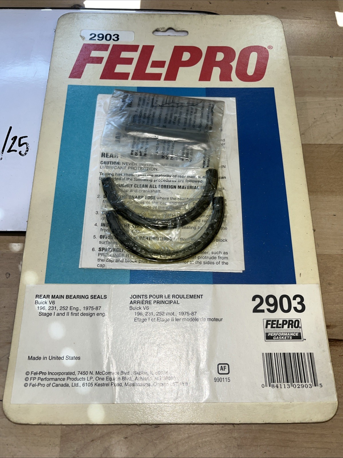 2903 Rear Main Bearing Seal Set - Image 3