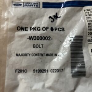3 Pk Genuine OEM Ford W300002 Bolt 2005-2010 Super Duty Econoline Excursion NOS
