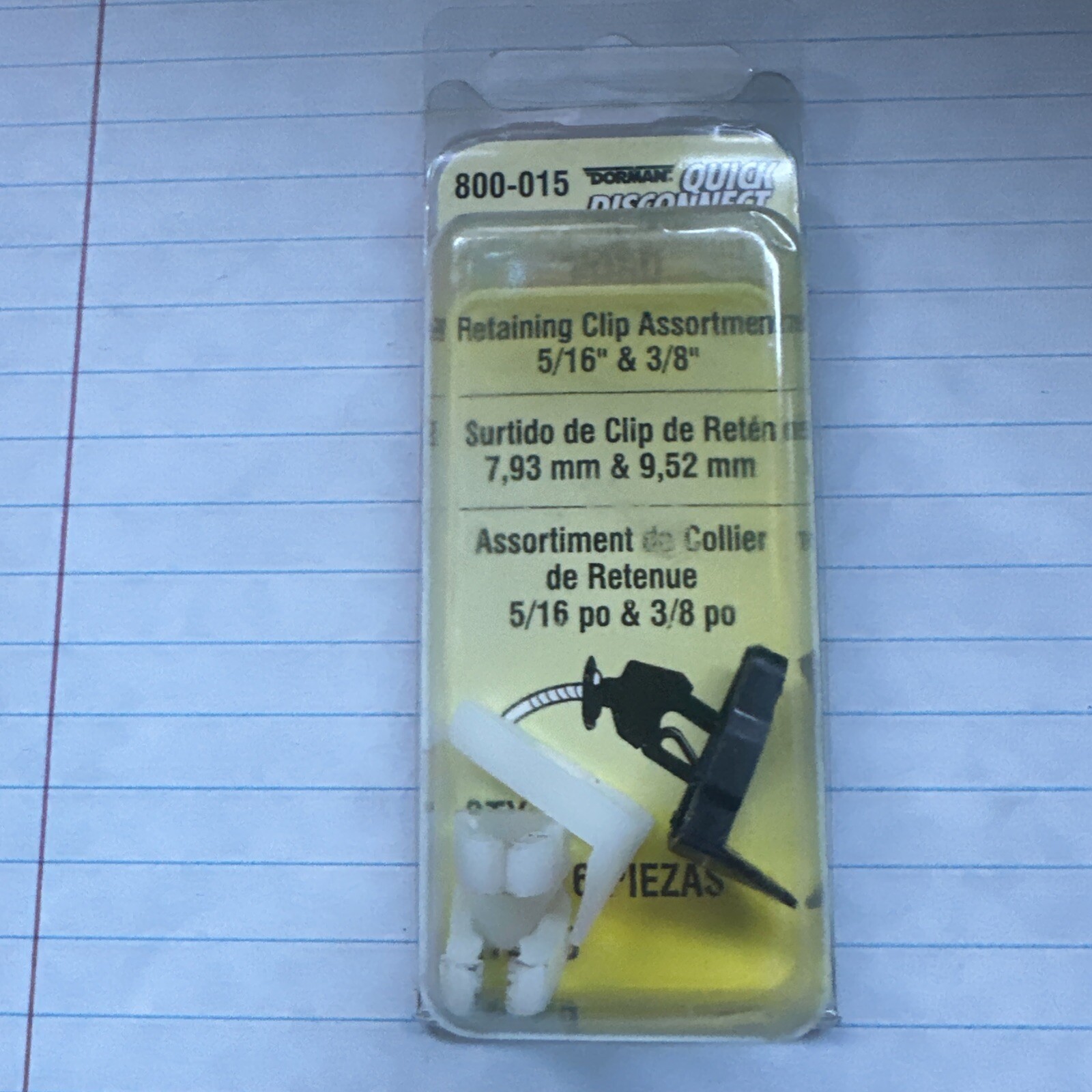 (4) Dorman 800-015 Retaining Clip Assortment 5/16" & 3/8" fits Ford NOS - Image 3