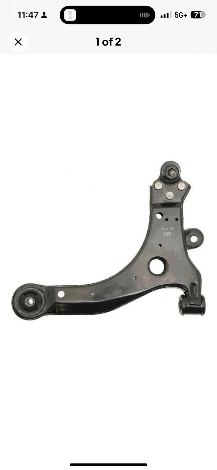 520538 DriveWorks Control Arm and Ball Joint ; FRONT RIGHT LOWER xref. RK620313 - Image 4