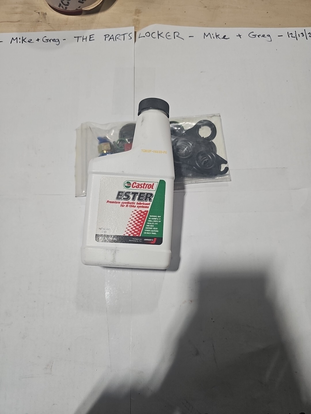8oz Premium Synthetic Ester Lubricant And O Ring Bag Castrol/Johnsen's - Image 3
